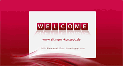 Desktop Screenshot of altinger-konzept.de